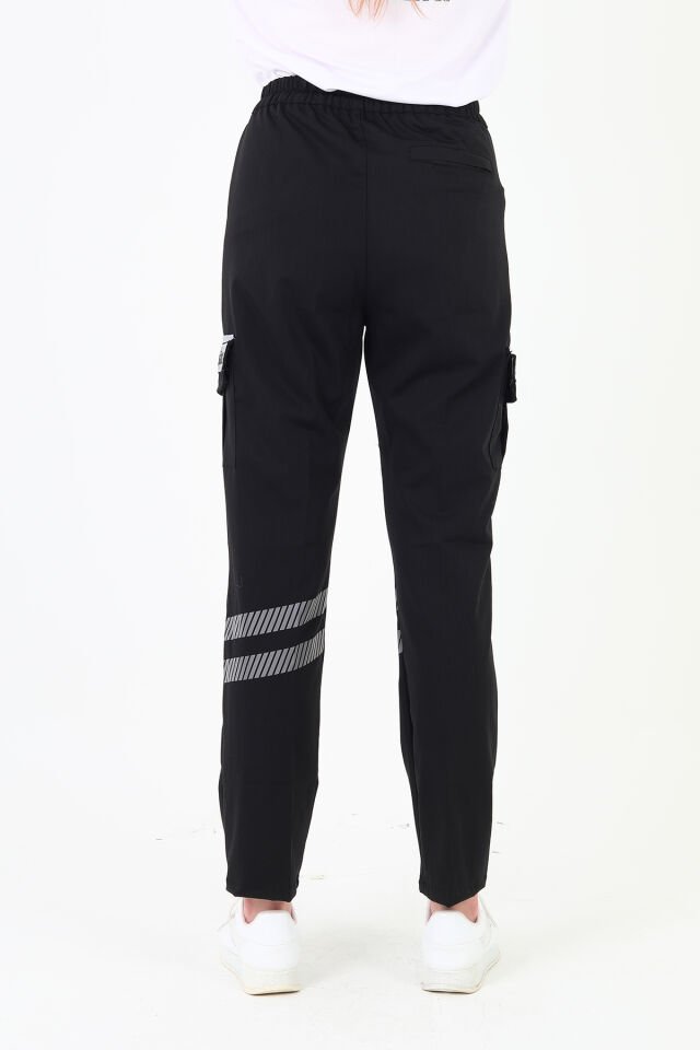 Evde Sağlık Siyah Likralı Premium Yazlık Pantolon (Unisex)