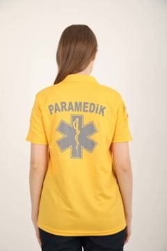 Yeni Paramedik Comfort Polo Yaka Sarı T-shirt(Unisex)