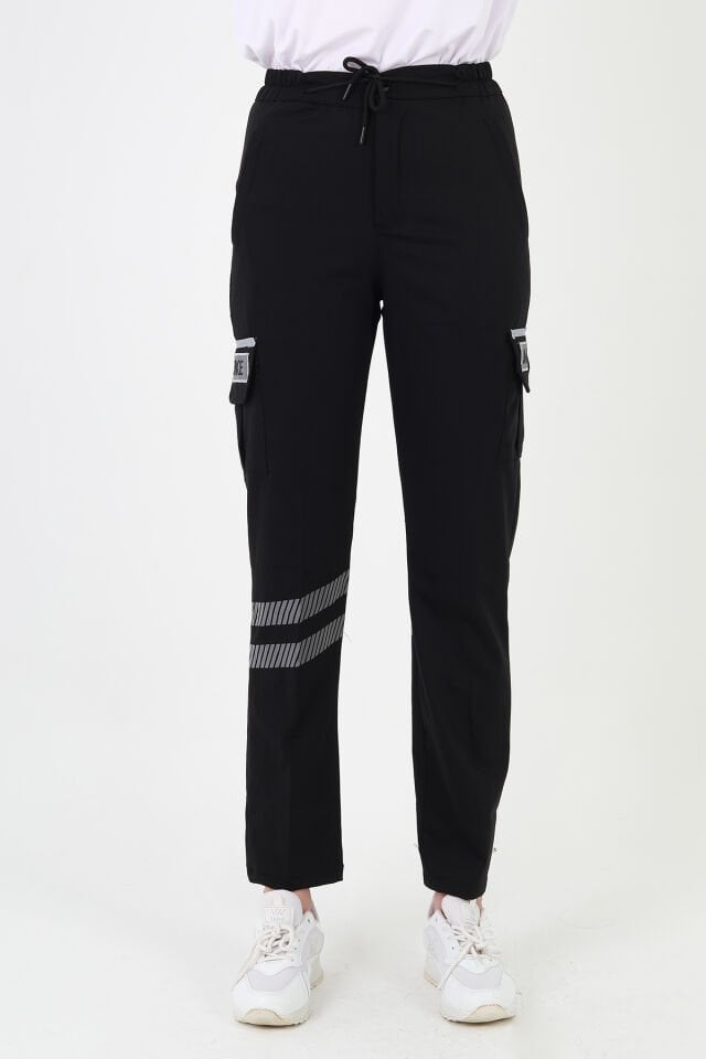 YENİ UMKE Siyah Likralı Premium Yazlık Pantolon (Unisex)