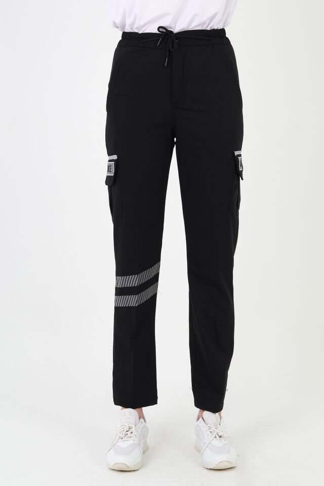 YENİ UMKE Siyah Likralı Premium Yazlık Pantolon (Unisex)