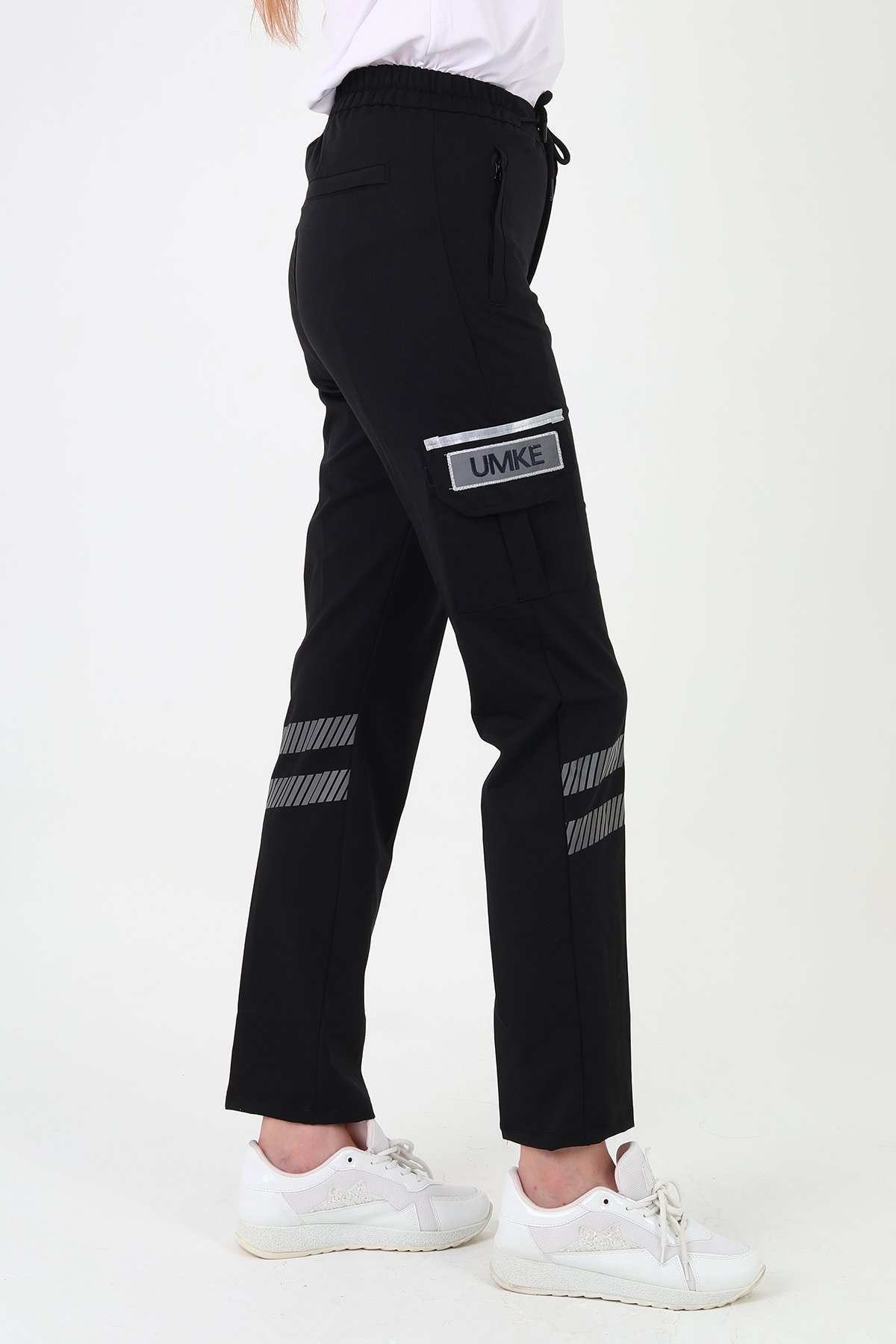 YENİ UMKE Siyah Likralı Premium Yazlık Pantolon (Unisex)