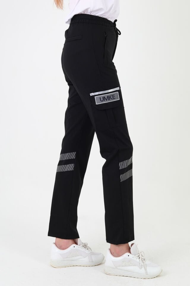 YENİ UMKE Siyah Likralı Premium Yazlık Pantolon (Unisex)