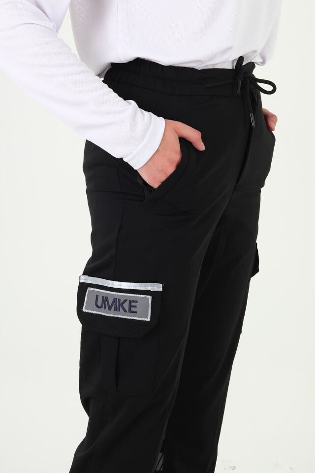 YENİ UMKE Siyah Likralı Premium Yazlık Pantolon (Unisex)