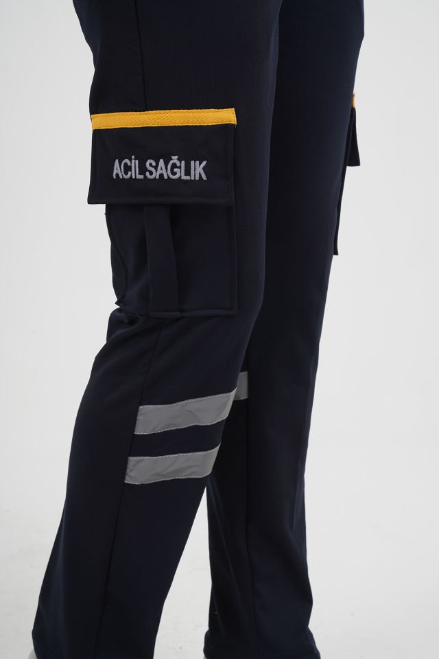 Kışlık 112 Acil Sağlık Lacivert Likralı Eşofman Pantolon (Unisex)