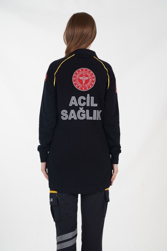 Yeni 112 Acil Sağlık Tunik Lacivert Lacost T-shirt