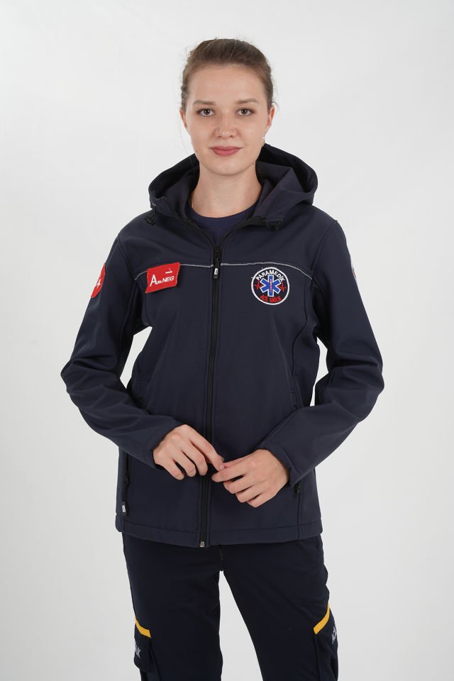 Yeni Paramedik Lacivert Shoftshell Mont (Su Geçirmez-Unisex)