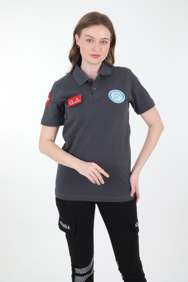 Evde Sağlık Füme Lacost T-shirt (Unisex)