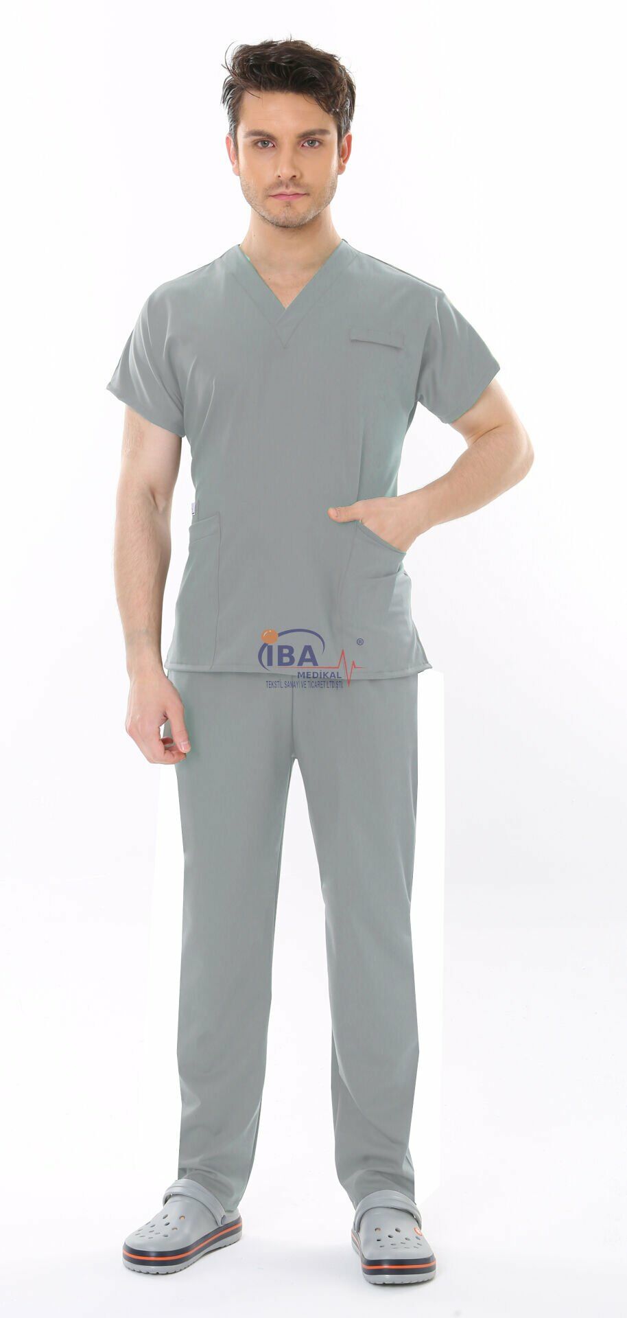 İ-Platinum Viskon Likralı Takım S-40 Beden - Gri