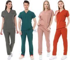 İ-Platinum Viskon Likralı Takım L-44 Beden - Gri