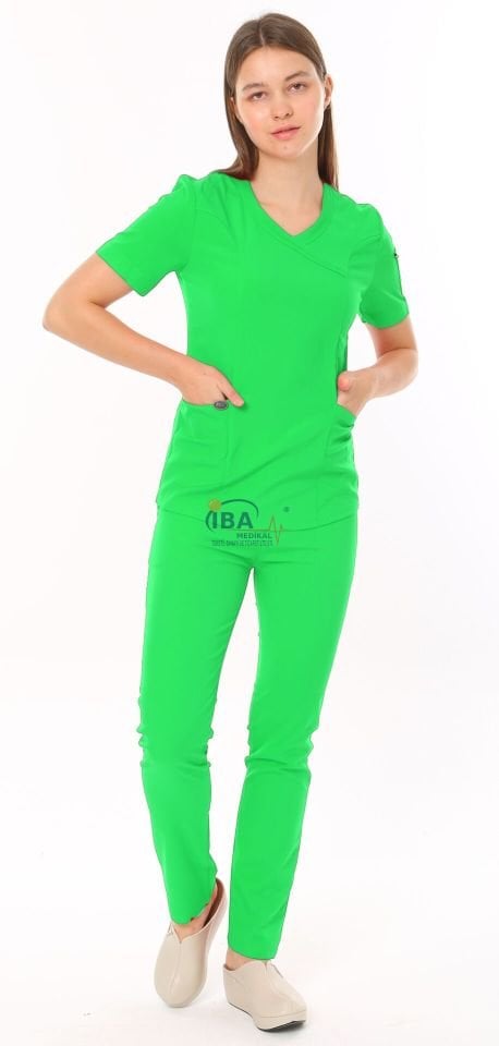 I-Soft Slim Fit Likralı Takım Zeytin Yeşili
