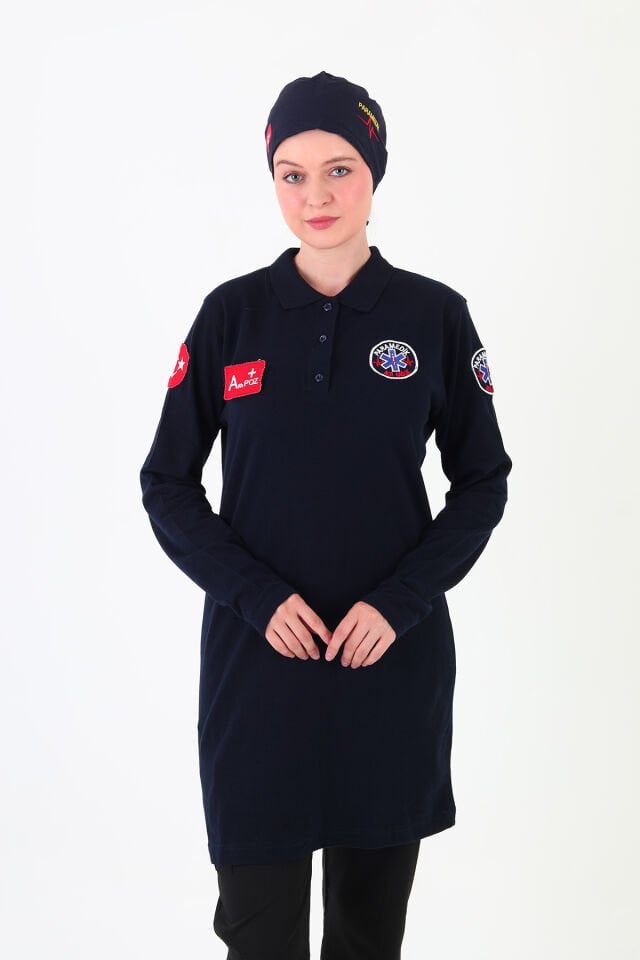 Yeni Paramedik Lacivert Lacost Tunik