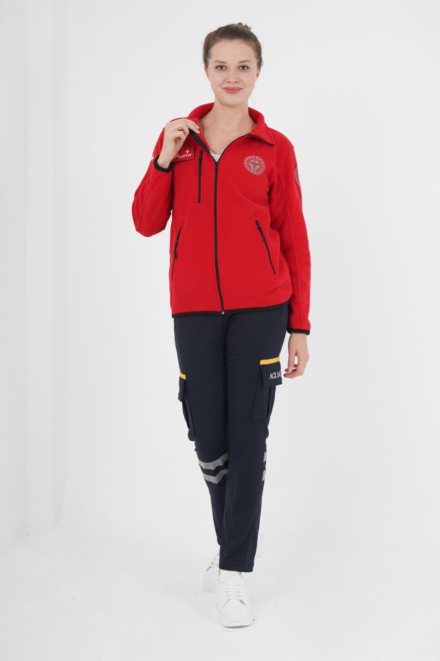 Yeni 112 Acil Sağlık Kırmızı Polar (Unisex)