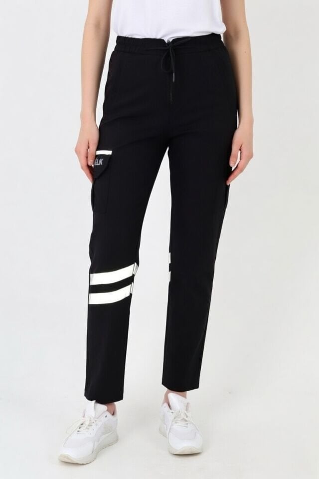 Yazlık 112 Acil Sağlık Siyah Premium Likralı Pantolon (Unisex)