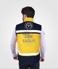 112 Acil Sağlık Sarı Kışlık Yelek (Unisex)