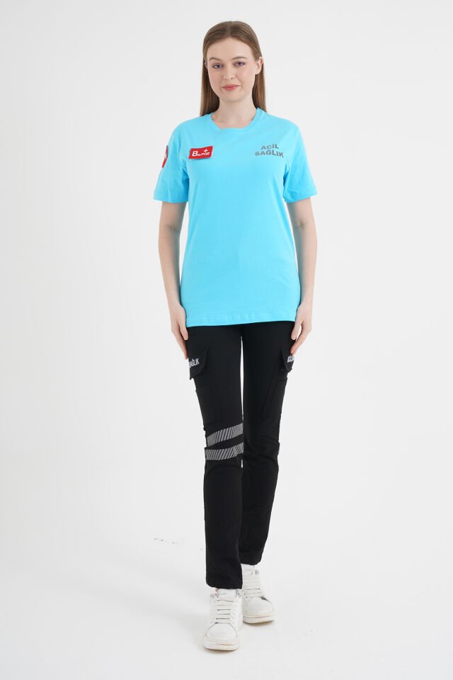 Acil Sağlık Sıfır Yaka Comfort T-shirt (Fileli-Unisex)