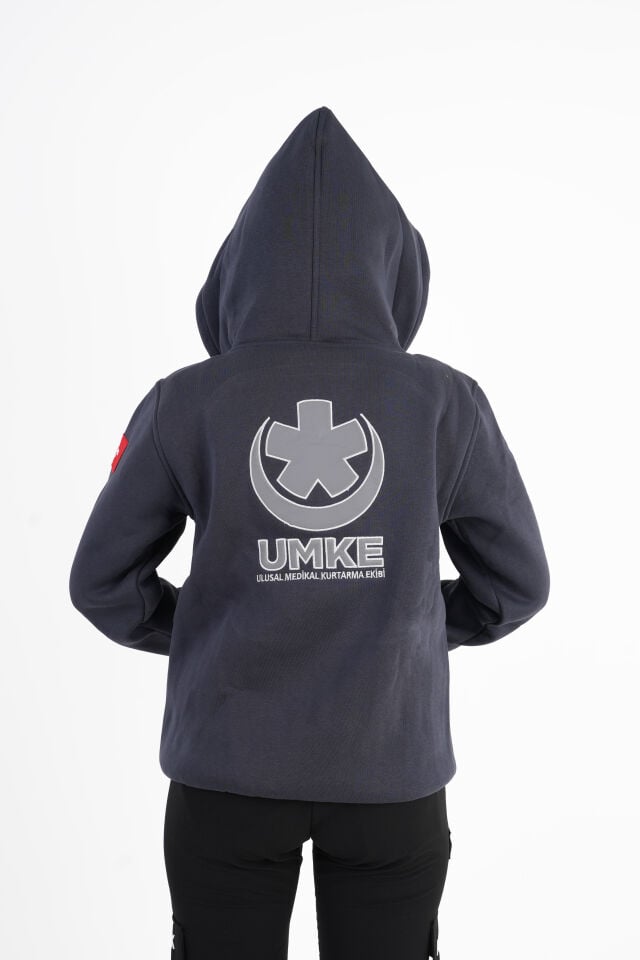 UMKE Füme Kapşonlu Polar (Unisex)