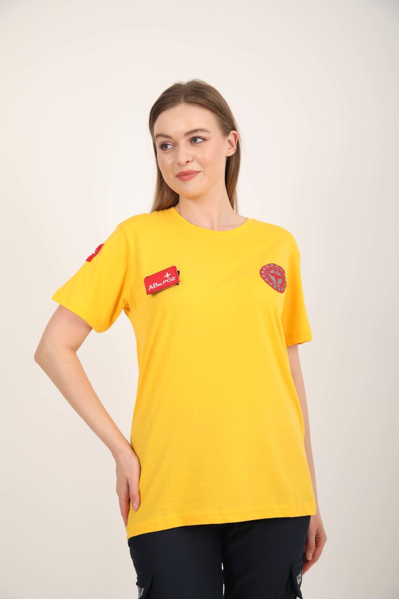 Yeni 112 Acil Sağlık Sarı Penye T-shirt (Unisex)