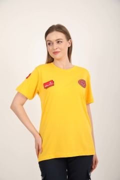 Yeni 112 Acil Sağlık Sarı Penye T-shirt (Unisex)