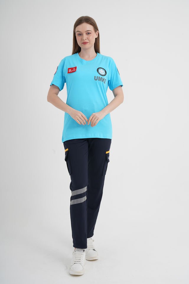UMKE Turkuaz Penye T-shirt (Unisex)