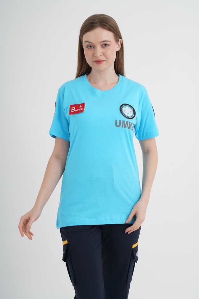UMKE Turkuaz Penye T-shirt (Unisex)