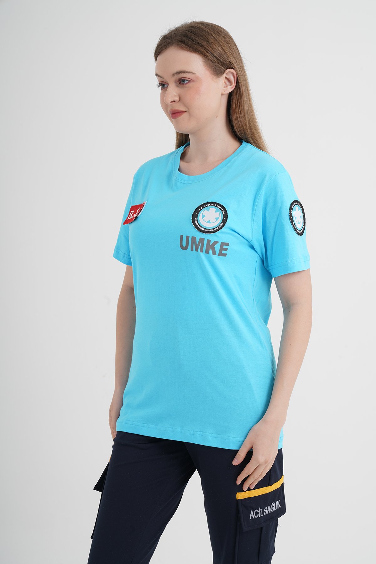 UMKE Turkuaz Penye T-shirt (Unisex)