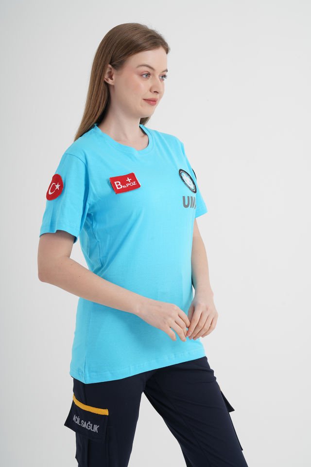 UMKE Turkuaz Penye T-shirt (Unisex)