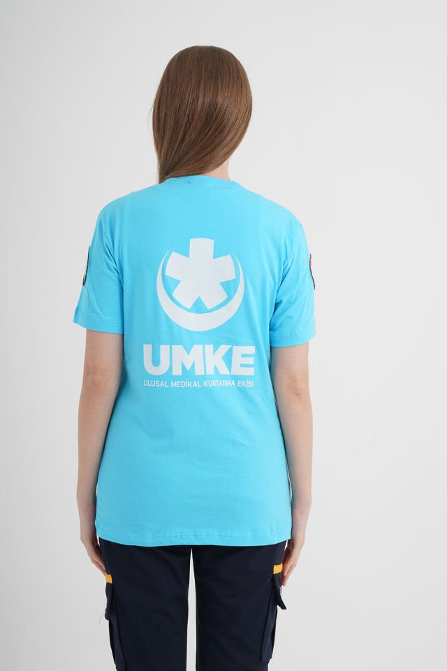 UMKE Turkuaz Penye T-shirt (Unisex)