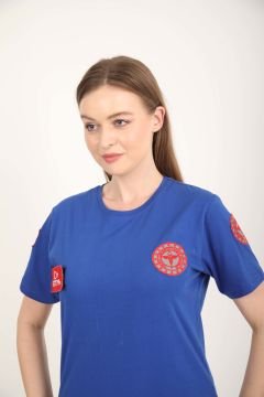Yeni 112 Acil Sağlık Sax Mavisi Penye T-shirt (Unisex)