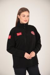 Yeni 112 Acil Sağlık Siyah Fermuarlı Swit (UNİSEX)