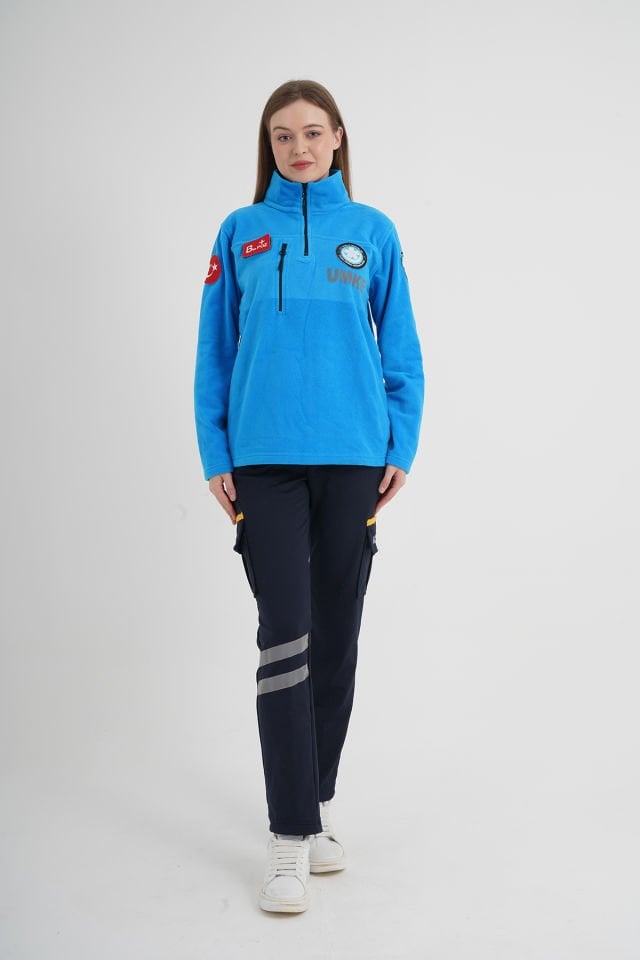 UMKE Turkuaz Fermuarlı Swit (Unisex)