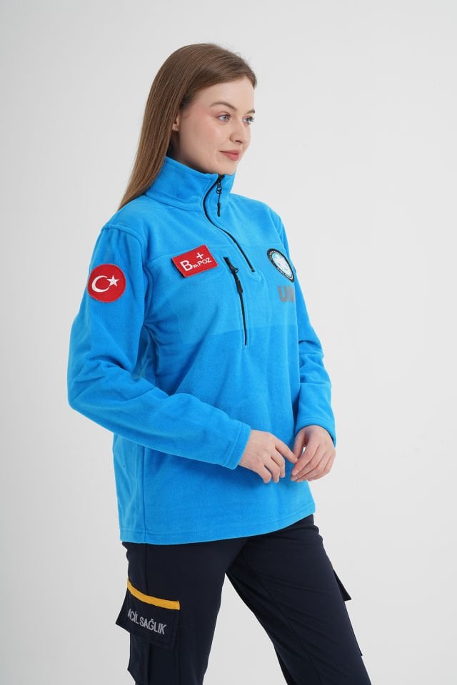 UMKE Turkuaz Fermuarlı Swit (Unisex)