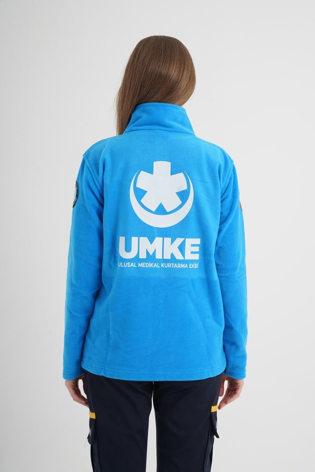 UMKE Turkuaz Fermuarlı Swit (Unisex)