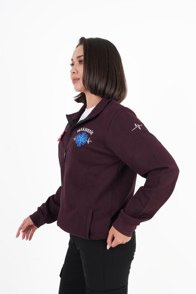 Paramedik Bordo Pike Kumaş Polar (Unisex)