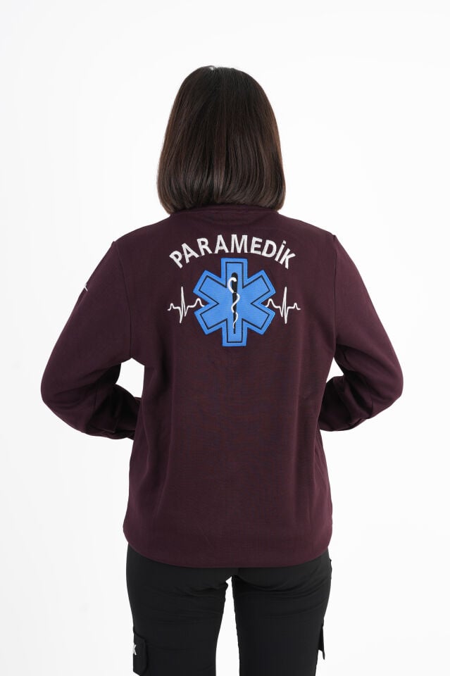 Paramedik Bordo Pike Kumaş Polar (Unisex)