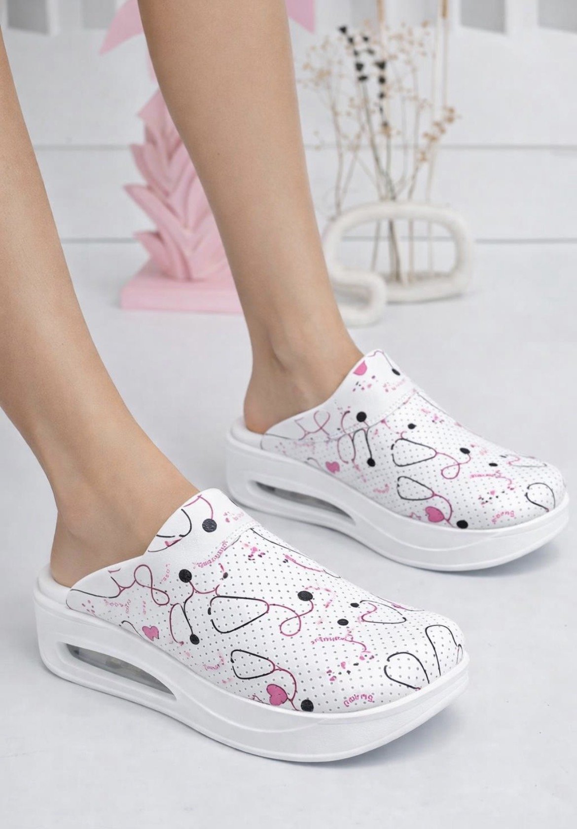 Steteskop Desenli Airmax Ortopedik Terlik