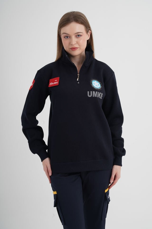 UMKE Lacivert Fermuarlı Swit (Unisex)