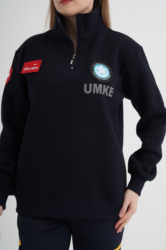 UMKE Lacivert Fermuarlı Swit (Unisex)