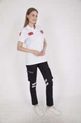 Yeni 112 Acil Sağlık Beyaz Lacost T-shirt (Unisex)