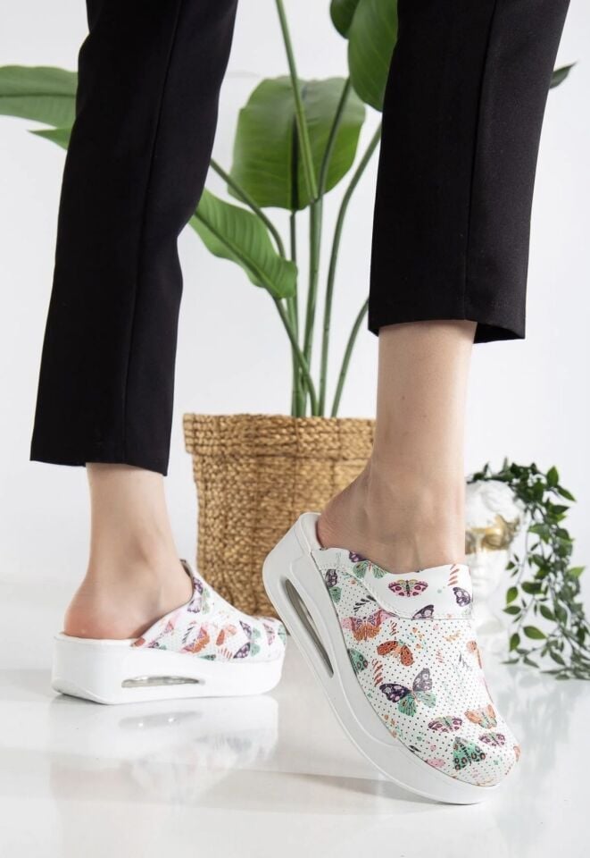 Kelebek Desenli Airmax Ortopedik Terlik