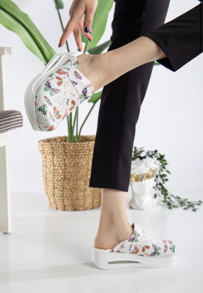 Kelebek Desenli Airmax Ortopedik Terlik