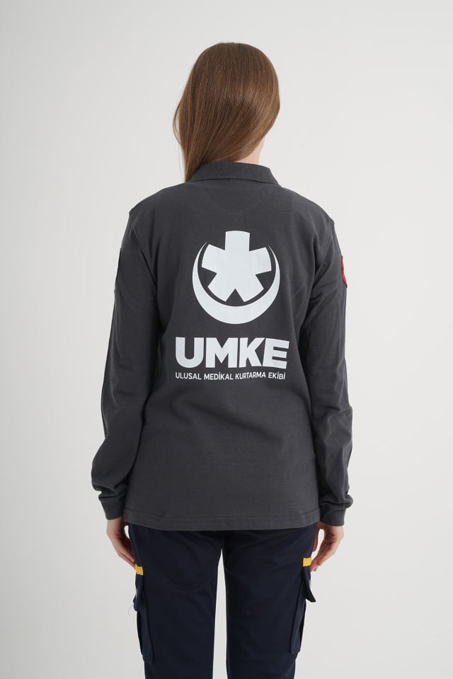 UMKE Füme Uzun Kollu Lacost T-shirt (Unisex)