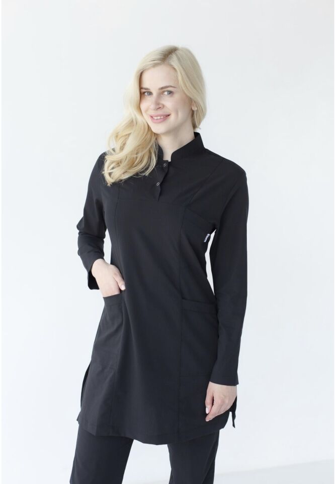 Siyah Tesettür Cerrahi Likralı Takım