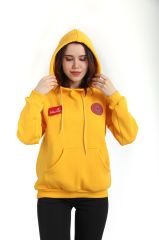 Yeni 112 Acil Sağlık Sarı Kapşonlu Swit (Unisex)