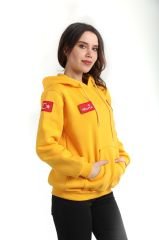 Yeni 112 Acil Sağlık Sarı Kapşonlu Swit (Unisex)