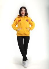 Yeni 112 Acil Sağlık Sarı Kapşonlu Swit (Unisex)