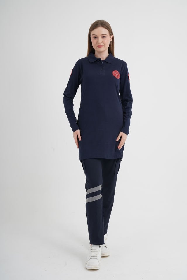 Yeni 112 Acil Çağrı Merkezi Lacivert Penye Tunik (Unisex)