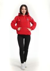 Yeni 112 Acil Kırmızı Kapşonlu Swit (Unisex)