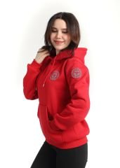 Yeni 112 Acil Kırmızı Kapşonlu Swit (Unisex)