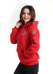 Yeni 112 Acil Kırmızı Kapşonlu Swit (Unisex)