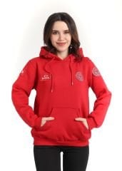 Yeni 112 Acil Kırmızı Kapşonlu Swit (Unisex)
